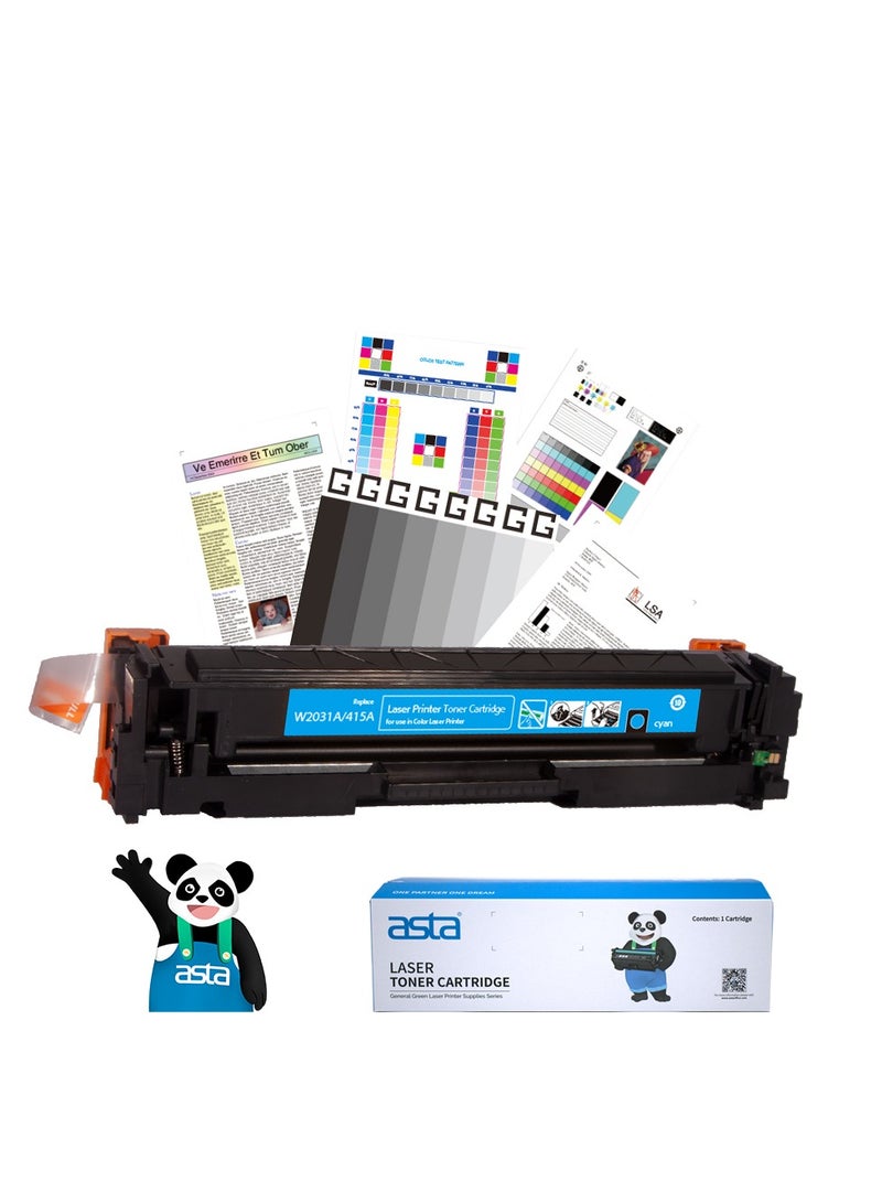 ASTA 479fdw W2031A 415A With Chip Toner Cartridge Compatible For HP Color LaserJet Pro M454dn M454dw MFP M479fdw M479dw M479fnw M479 M479fdn Printer Replacement Office Consumable W 2031 415 A - Image 1
